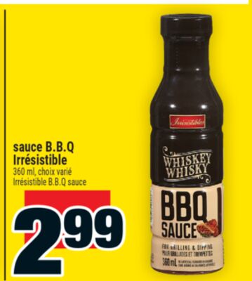 Sauce b. b. q irrésistible