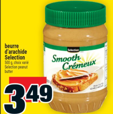Beurre d'arachide selection
