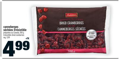 Canneberges séchées irrésistible