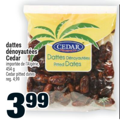 Dattes dénoyautées cedar