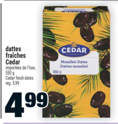 Cedar fresh dates