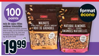 Noix de cajou rôties entières irrésistible