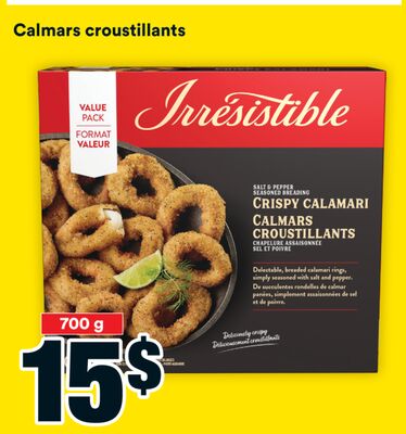 Calmars croustillants irresistibles