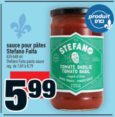Sauce pour pâtes stefano faita