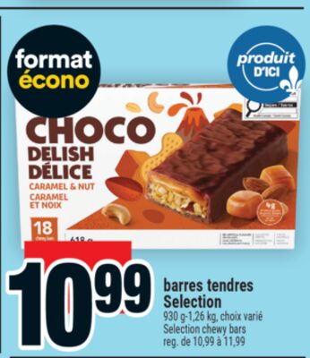Barres tendres selection