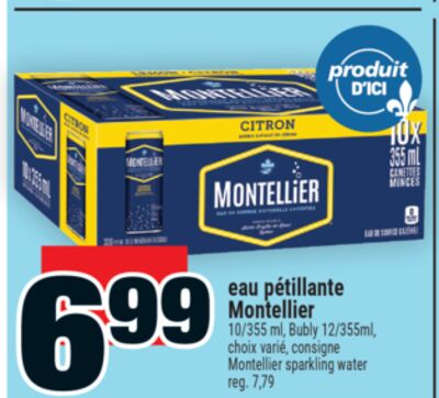 Eau pétillante montellier