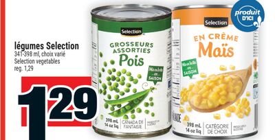 Légumes selection