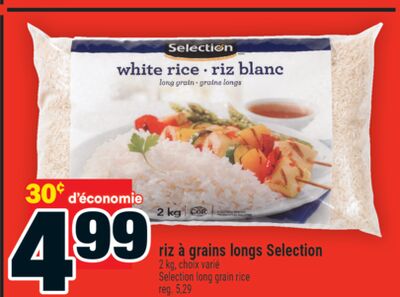 Riz à grains longs selection