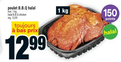 Poulet b.b.q halal