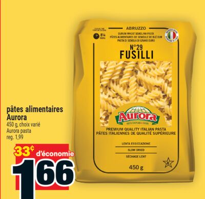 Pâtes alimentaires aurora