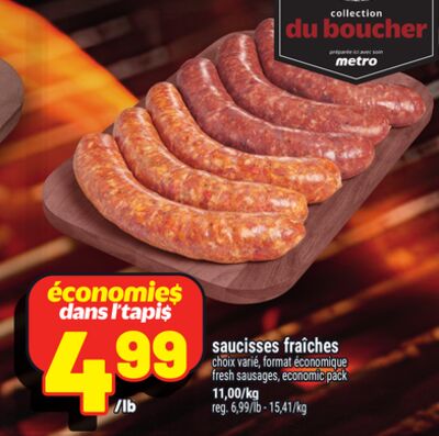 Saucisses fraîches