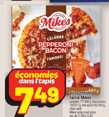 Pizza croûte farcie mikes