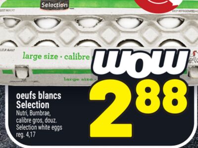 Oeufs blancs selection