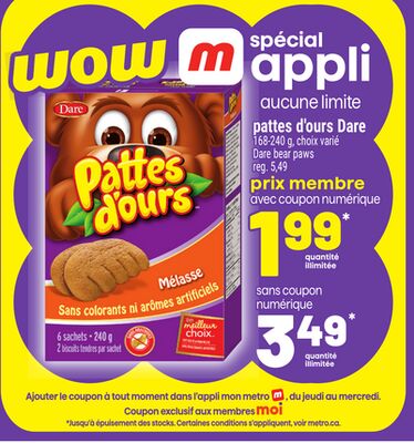 Pattes d'ours dare