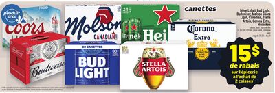 Bière labatt bud light, budweiser, molson coors light, canadian, stella artois, corona extra, heineken