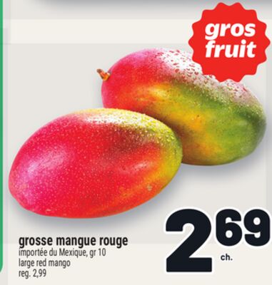 Grosse mangue rouge