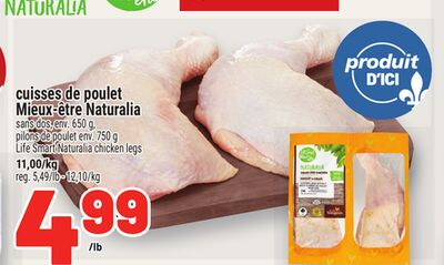 Cuisses de poulet mieux-être naturalia