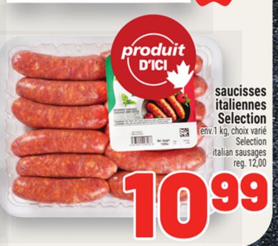 Saucisses italiennes selection