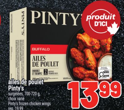 Ailes de poulet pinty's