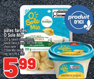 Pâtes farcies o sole mio