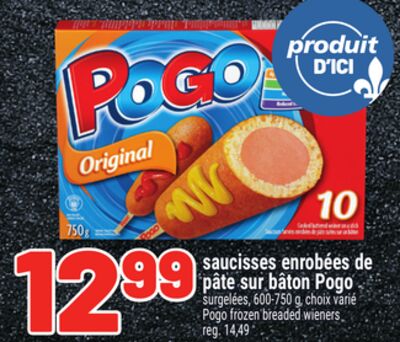 Saucisses enrobées de pâte sur bâton pogo
