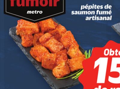 Pépites de saumon fumé artisanal