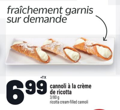 Cannoli à la crème de ricotta