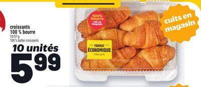 Croissants 100 % beurre