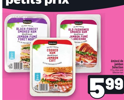 Émincé de jambon selection