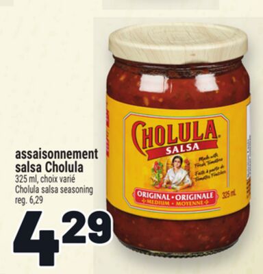 Assaisonnement salsa cholula