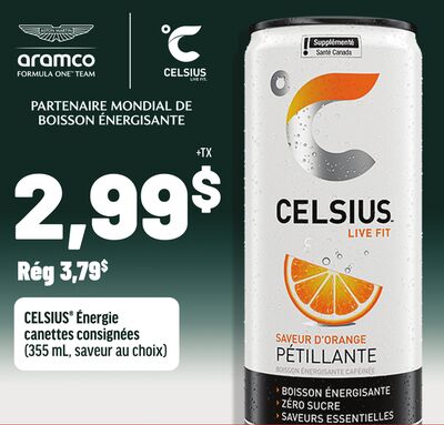 Celsius énergie canettes consignées