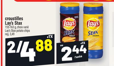 Croustilles lay's stax