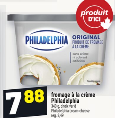 Fromage à la crème philadelphia