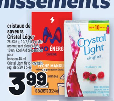Cristaux de saveurs cristal léger