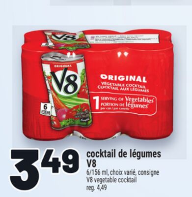 Cocktail de légumes v8