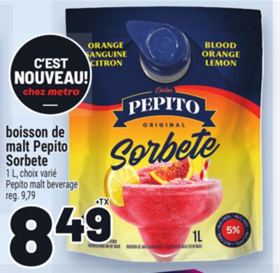 Boisson de malt pepito sorbete