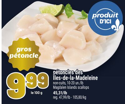 Pétoncles des îles-de-la-madeleine