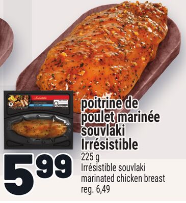 Poitrine de poulet marinée souvlaki irrésistible