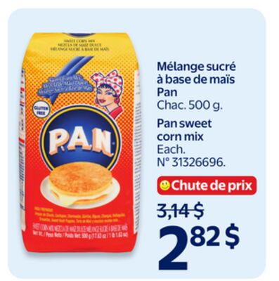 Mélange sucré à base de maïs pan
