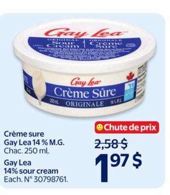 Creme sure gay lea 14% m.g