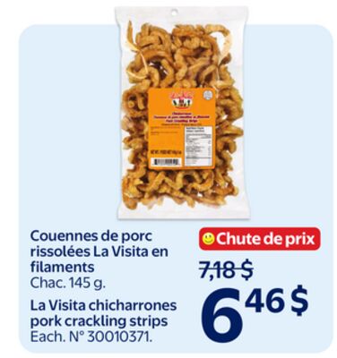 La visita chicharrones pork crackling strips