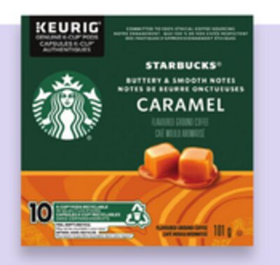 Paq. de 10 capsules k-cups de café ou café moulu 340 g starbucks
