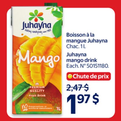 Boisson à la mangue juhayna