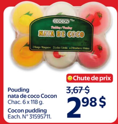 Pouding nata de coco cocon
