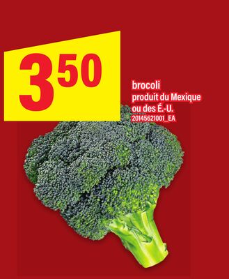 Brocoli produit du mexique ou des é.-u.