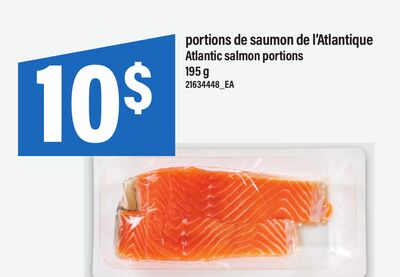 Portions de saumon de l'atlantique