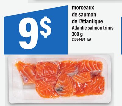 Morceaux de saumon de l'atlantique