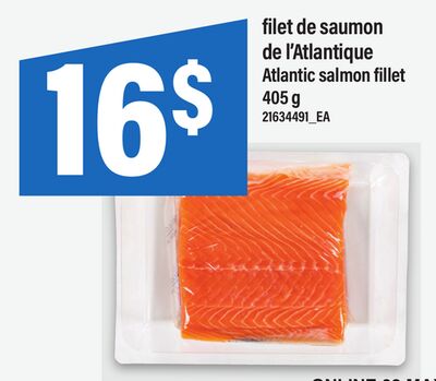 Filet de saumon de l'atlantique atlantic salmon fillet, 405 g