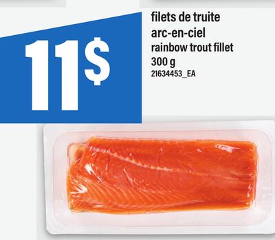 Filets de truite arc-en-ciel