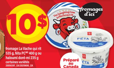 Fromage la vache qui rit, 535 g, féta pc, 400 g ou haloumi doré-mi, 235 g